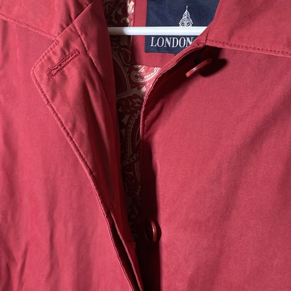 London Fog Red Women’s Classic Trench Coat - Picture 6 of 12